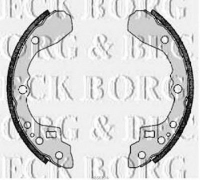 BORG & BECK bbs6274 -  Комплект тормозных колодок